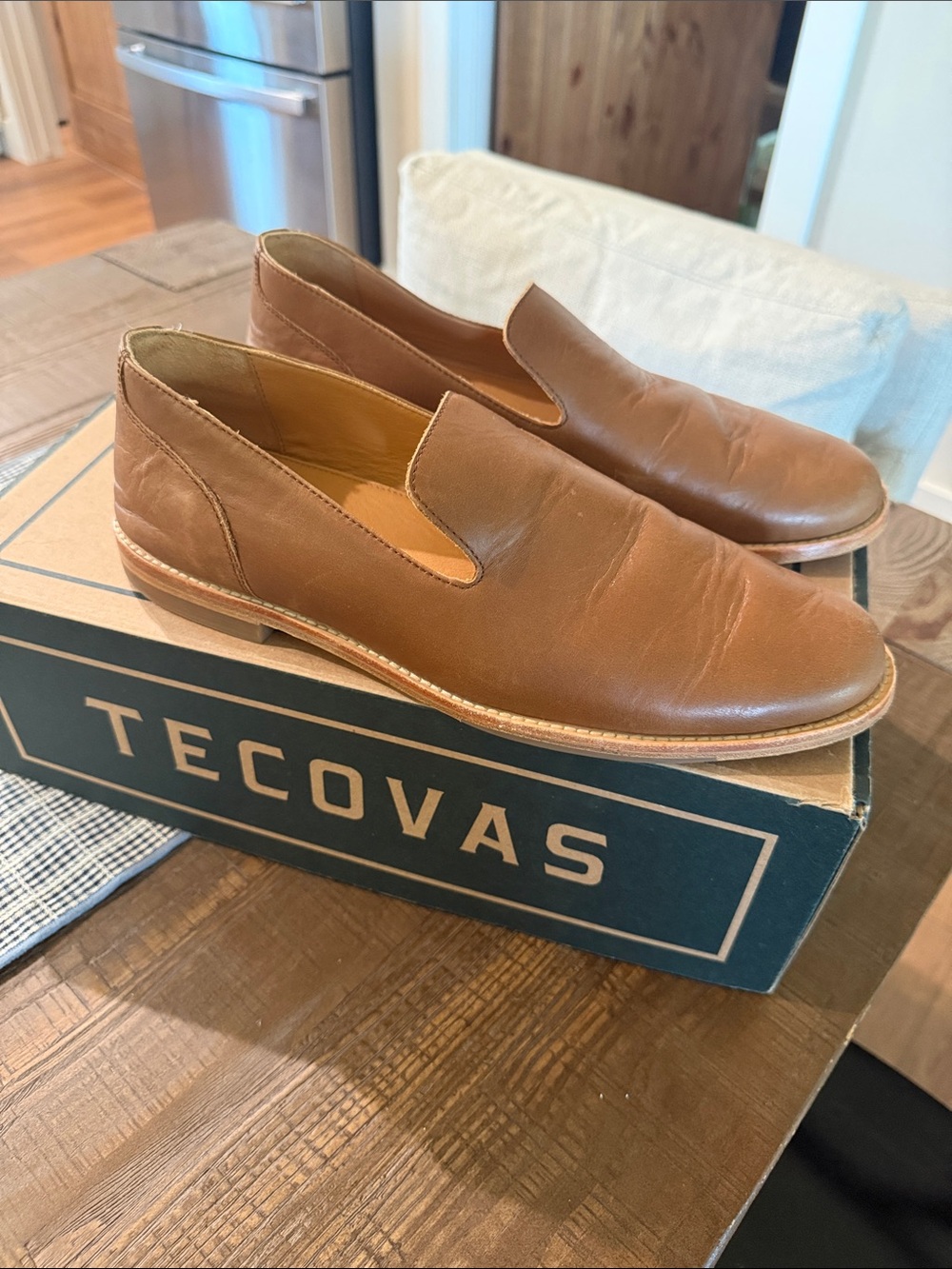 Tecovas Men’s Monterrey Slip-On Loafers in Butterscotch
